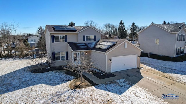 950 Donnelly Pl, Mchenry, IL 60050 - traditional-style home with solar panels, driveway, and a garage