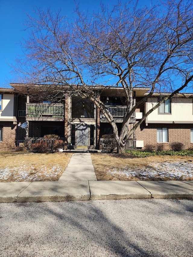 multi unit property with brick siding