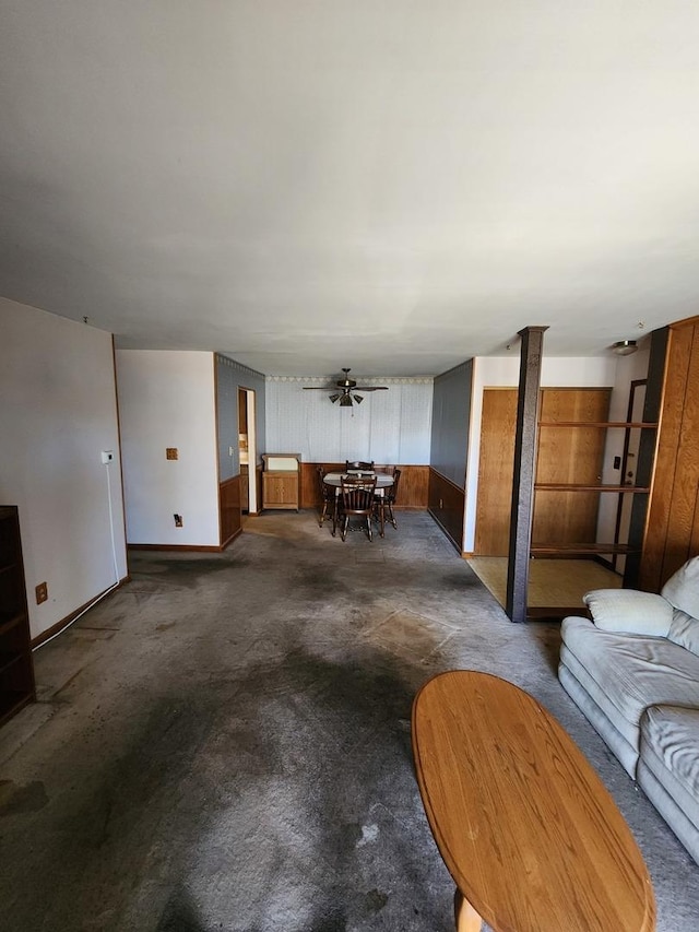 view of unfurnished living room