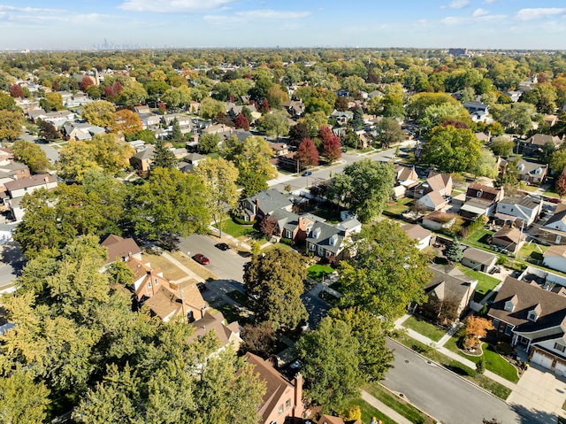 birds eye view of property featuring a residential view