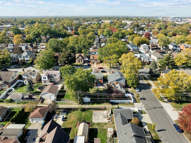 bird's eye view featuring a residential view