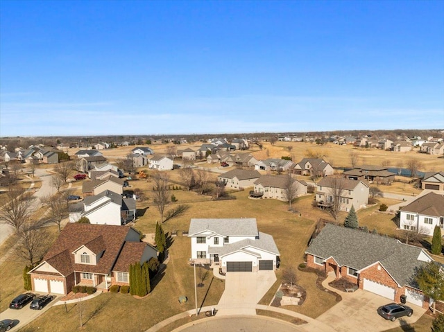 aerial view featuring a residential view