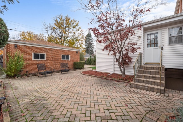 view of patio / terrace with entry steps