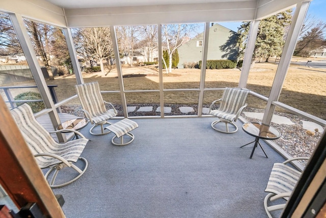 view of sunroom / solarium