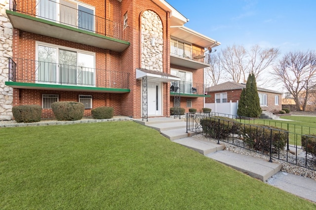 view of property with fence