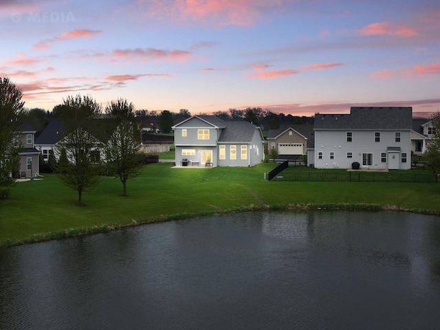 1125 Juniper Dr, Sycamore, IL 60178 - water view featuring fence and nearby suburban area