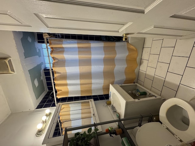 bathroom featuring toilet