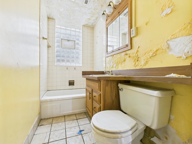 6725 S Justine St, Chicago, IL 60636 - full bathroom featuring toilet, vanity, and tile patterned flooring