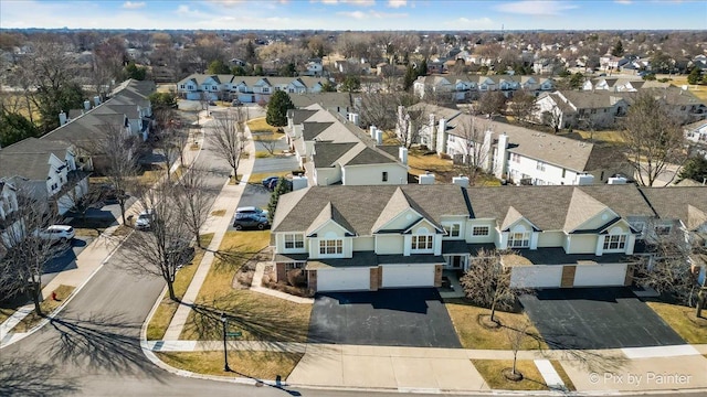 birds eye view of property featuring a residential view