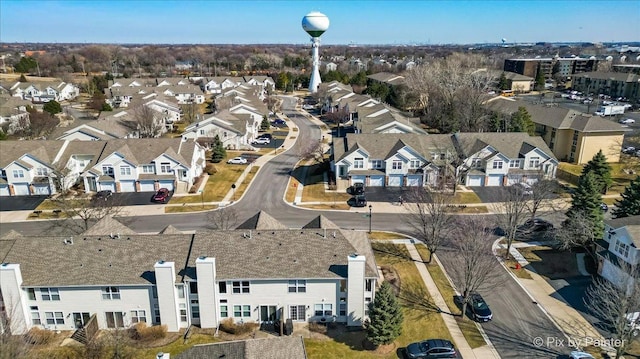 drone / aerial view featuring a residential view