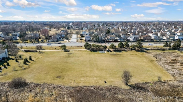 birds eye view of property featuring a residential view