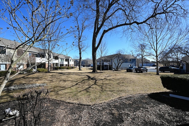 view of yard with a residential view