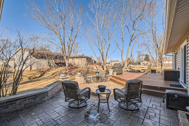 view of patio / terrace featuring a deck