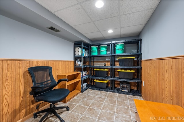 storage room featuring visible vents