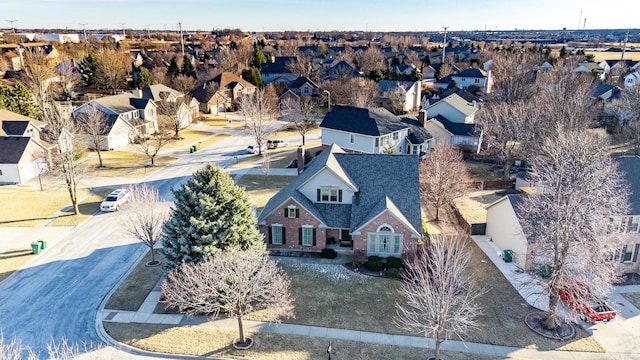 drone / aerial view featuring a residential view