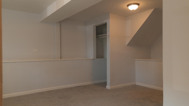 spacious closet featuring carpet floors