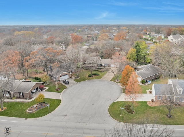 birds eye view of property featuring a residential view