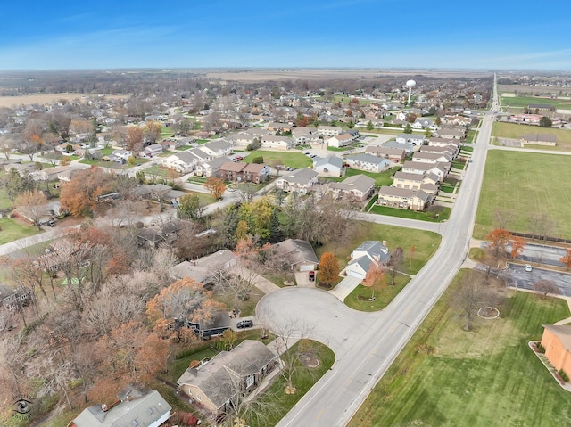 drone / aerial view featuring a residential view