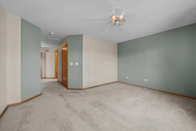 13731 S Tamarack Dr, Plainfield, IL 60544 - carpeted empty room featuring baseboards and a ceiling fan