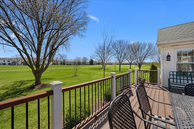 13731 S Tamarack Dr, Plainfield, IL 60544 - wooden deck with a lawn