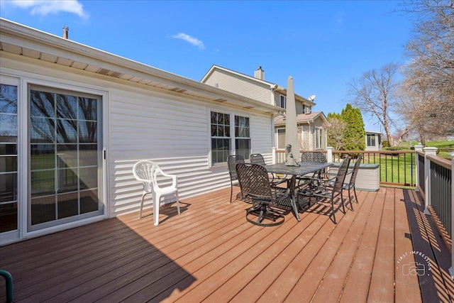13731 S Tamarack Dr, Plainfield, IL 60544 - deck featuring outdoor dining area