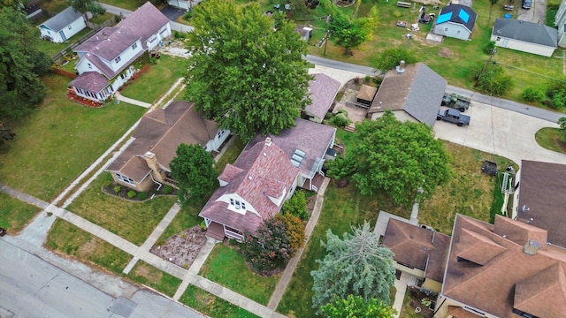 aerial view featuring a residential view