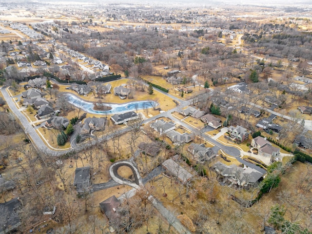 drone / aerial view featuring a residential view