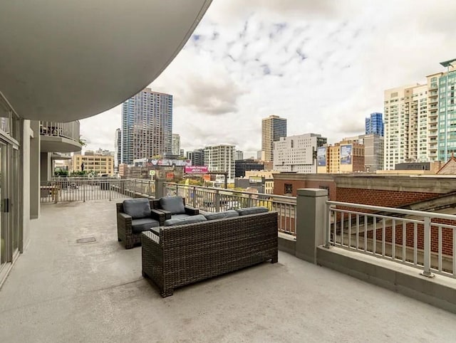 600 N Dearborn St Unit 1804, Chicago, IL 60654 - balcony with a city view and an outdoor hangout area