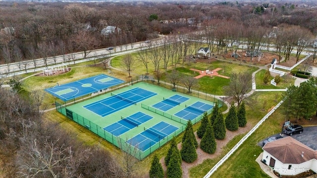 birds eye view of property