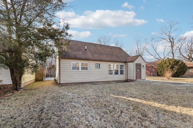 view of back of property