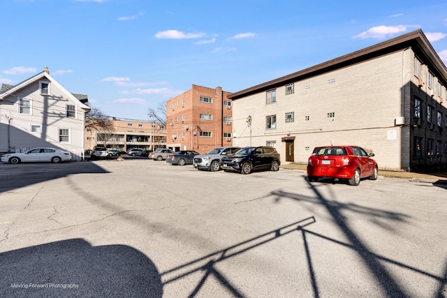 view of uncovered parking lot