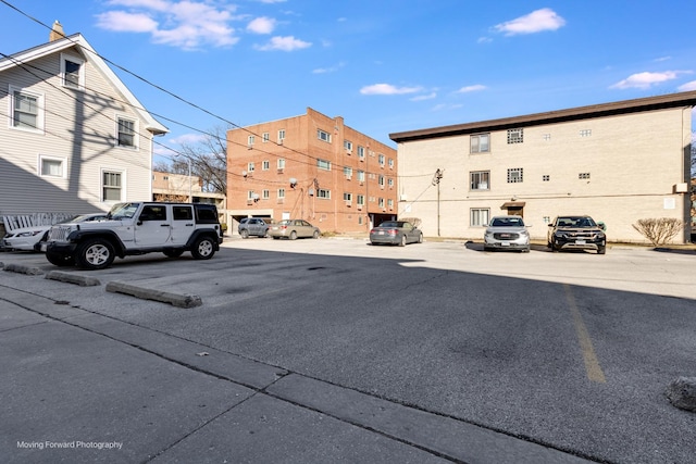 view of uncovered parking lot