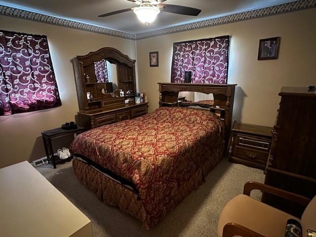 115 N Lavergne Ave, Northlake, IL 60164 - carpeted bedroom with a ceiling fan