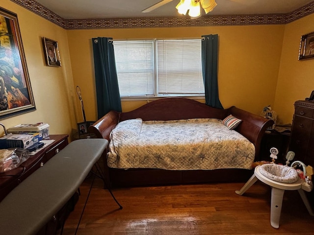 115 N Lavergne Ave, Northlake, IL 60164 - bedroom featuring wood finished floors and a ceiling fan