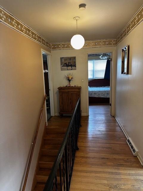 115 N Lavergne Ave, Northlake, IL 60164 - hall with wood finished floors and baseboards