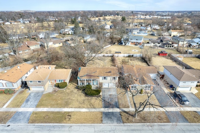 birds eye view of property featuring a residential view