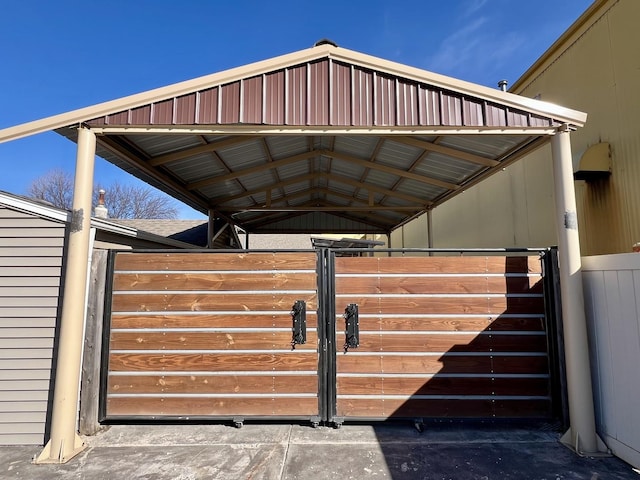 view of horse barn