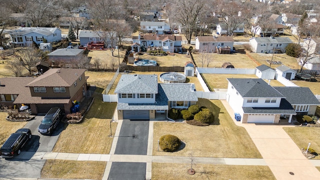 drone / aerial view featuring a residential view