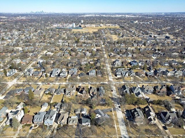 drone / aerial view featuring a residential view