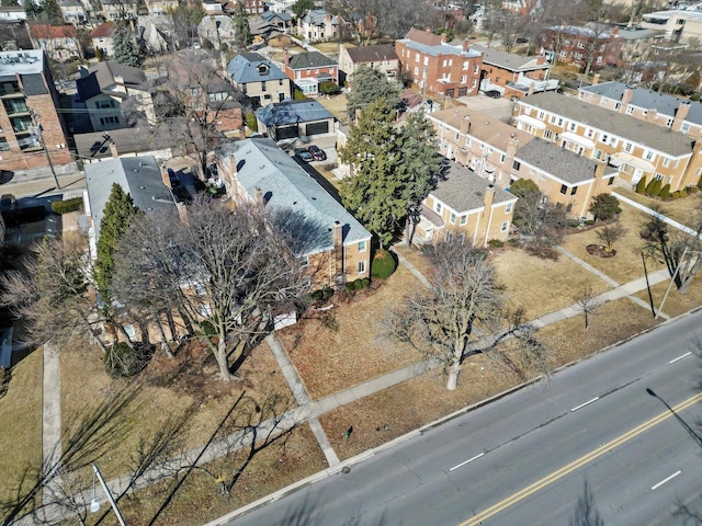 drone / aerial view featuring a residential view