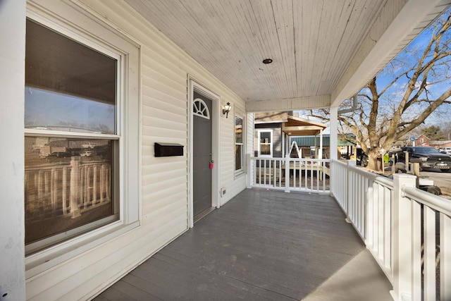 view of patio / terrace with covered porch