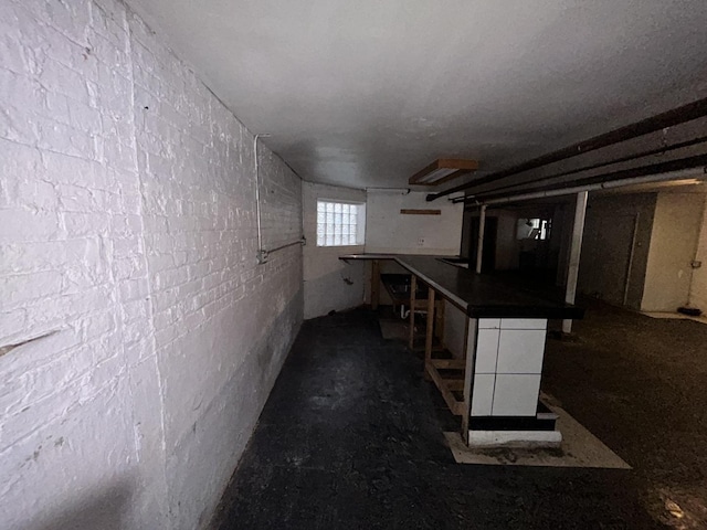 view of basement