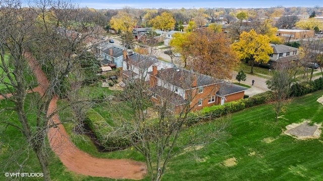 drone / aerial view featuring a residential view