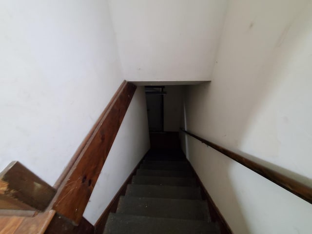 view of stairway