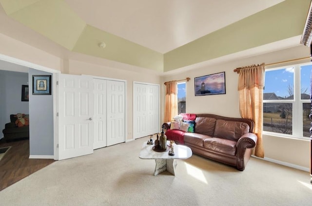26800 Basswood Cir, Plainfield, IL 60585 - carpeted living area with baseboards
