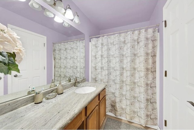 26800 Basswood Cir, Plainfield, IL 60585 - bathroom with curtained shower and vanity