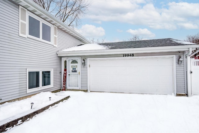 view of front of house featuring an attached garage