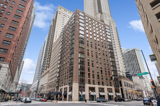 view of building exterior featuring a view of city