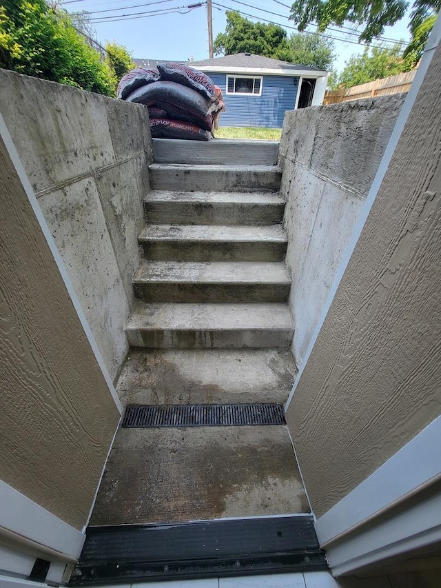view of staircase