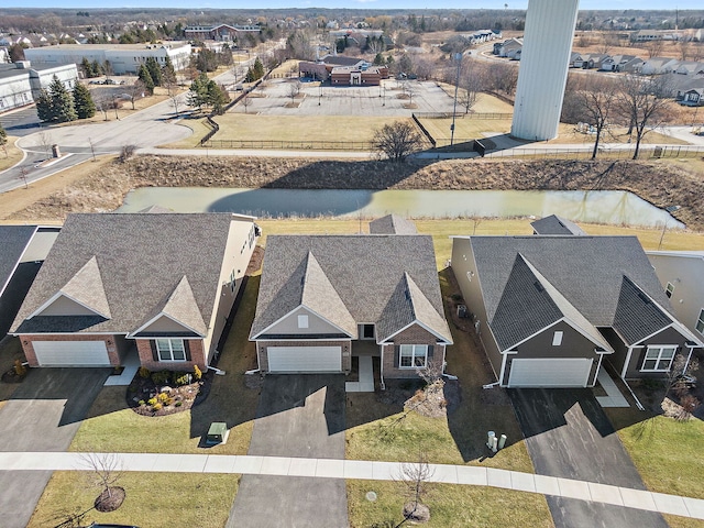 bird's eye view with a residential view